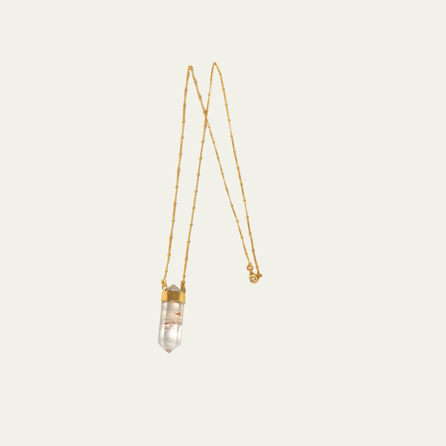 Crystal Pendant And Chain