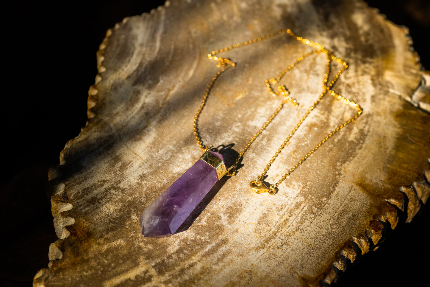 Crystal Pendant And Chain