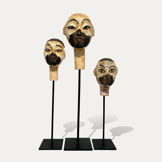 Floating Balinese Heads
