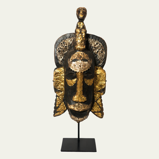 Antique Mask on Stand