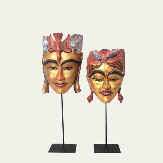 Balinese mask set of 2