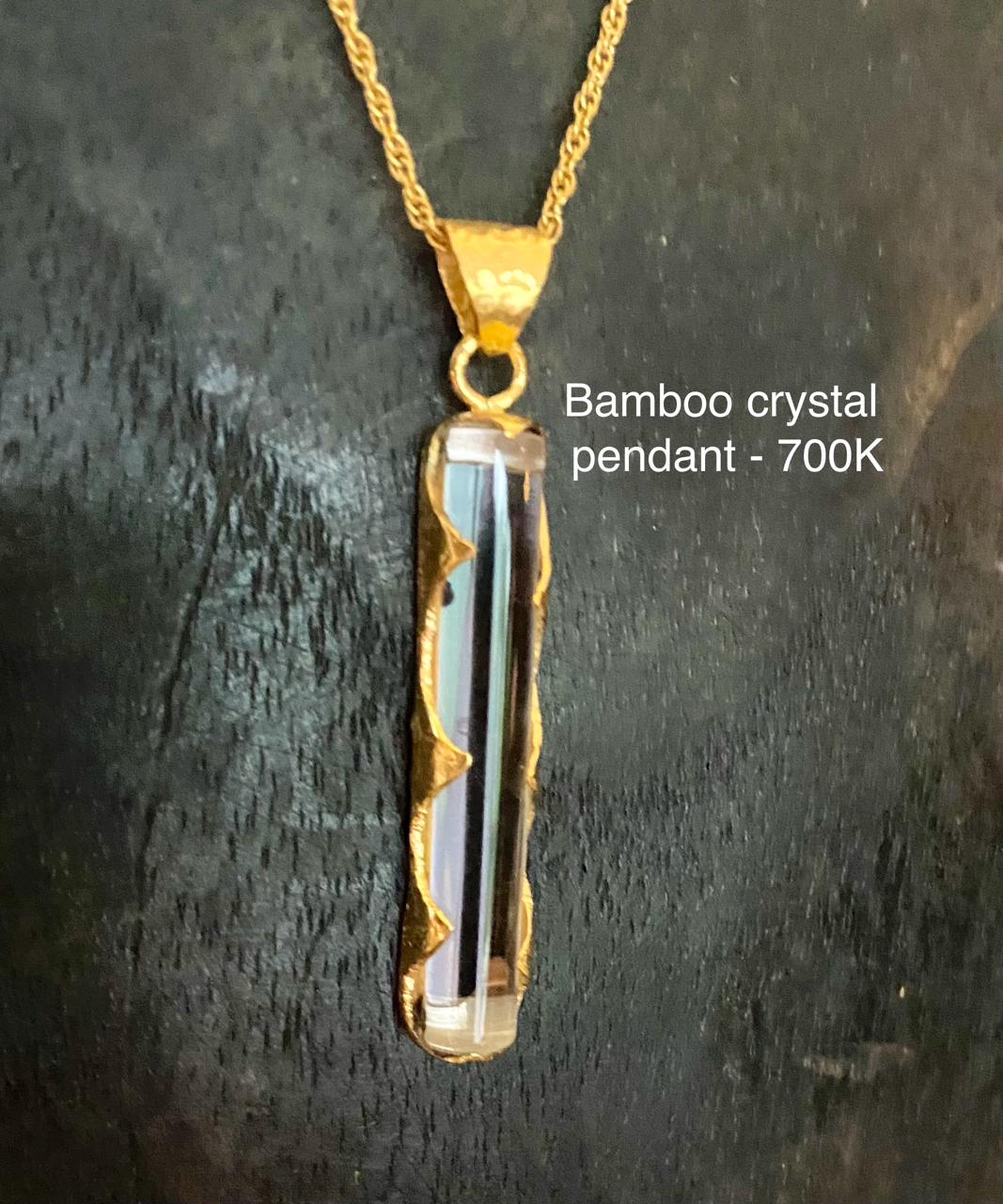 Bamboo crystal pendant – Kolektif & Co