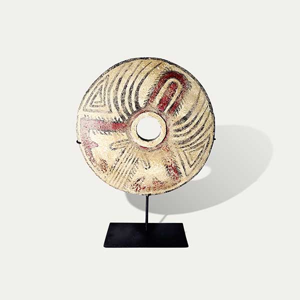 Painted Stone Disk